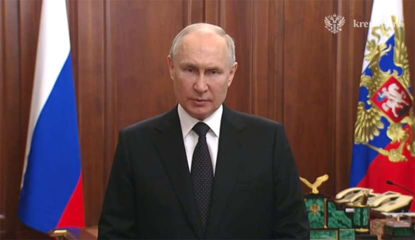 Putin a ținut un discurs: „Ei împing țara către anarhie și fratricid” (video)