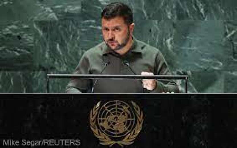 În fața Adunării Generale a ONU, Zelenski a mințit, ca de obicei