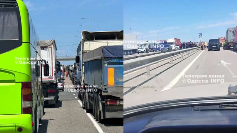 Camionagii ucraineni protestează împotriva mobilizării lui Zelensky!
