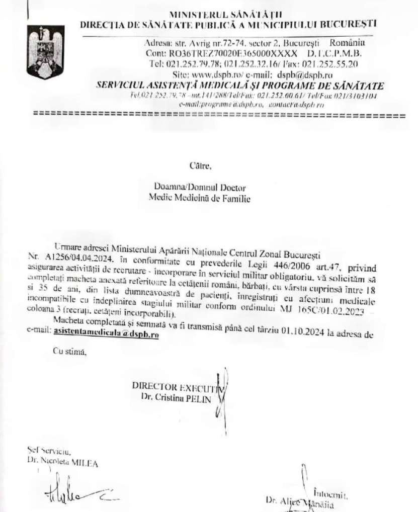 România va reintroduce pe șest serviciul militar obligatoriu. Un politician celebru,  cu o singură circumvoluțiune pe cap (urma de la caschetă), spune acest lucru