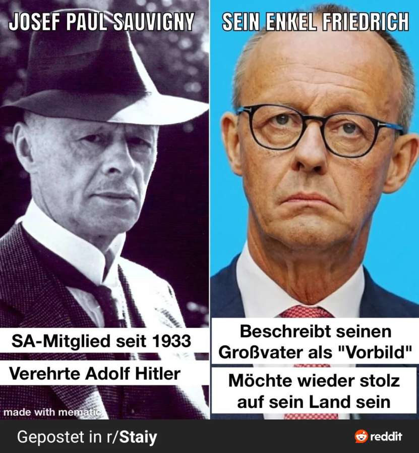 Cancelarul german (nepot de demnitar nazist) este dezaprobat de opinia publică occidentală!
