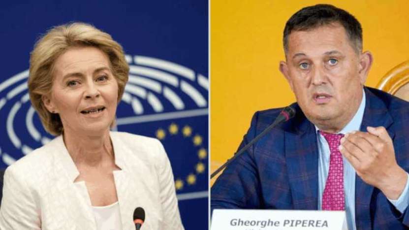 Eurodeputatul român Gheorghe Piperea a depus o moțiune de cenzură împotriva Ursulei von der Leyen în Parlamentul european 