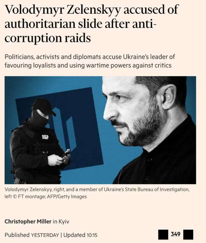 Foarte interesant: presa importantă din SUA publică articole care îl critică dur pe Zelensky!
