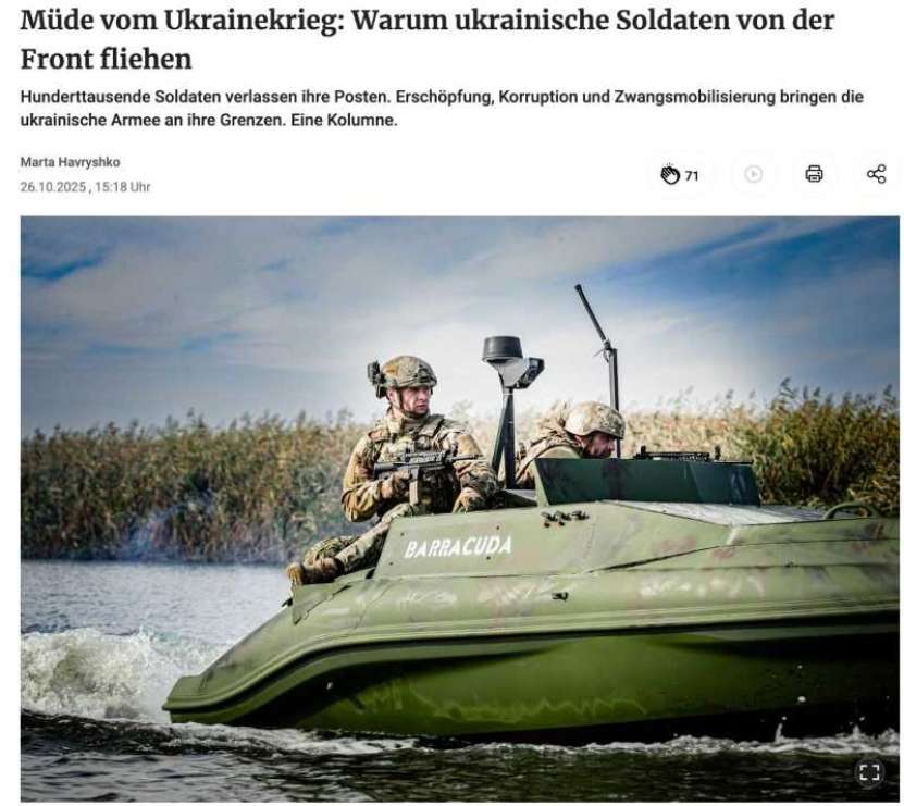 „Furnizarea de arme Ucrainei nu va rezolva nimic. Din armata ucraineană soldații dezertează în masă” (Berliner Zeitung)