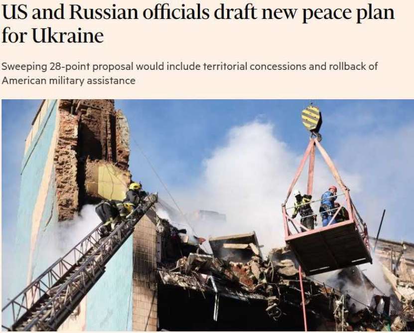 Noul plan de pace convenit între SUA și Moscova este respins de Kiev