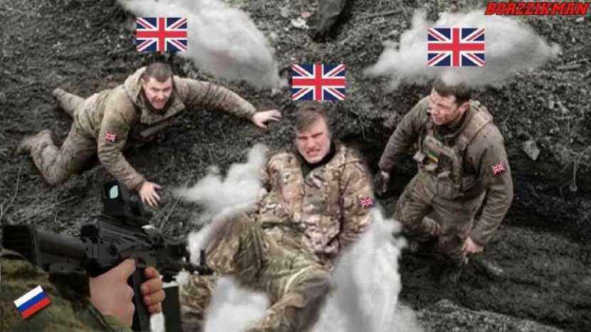 Perfida Anglie tot nu se astâmpără. Recent, trupele speciale ruse au ucis mai mulți mercenari englezi (ofițeri de rang înalt) și au capturat trei piloți vii