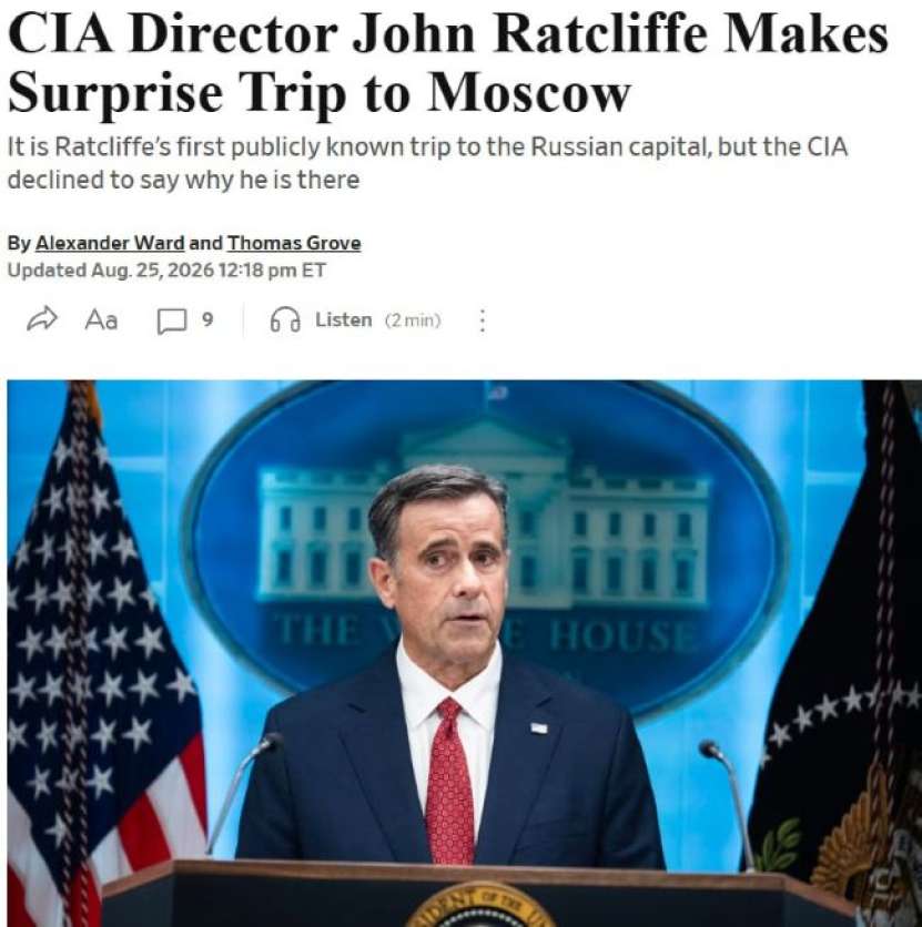 Ce caută directorul CIA la Moscova?  Opinia presei americane