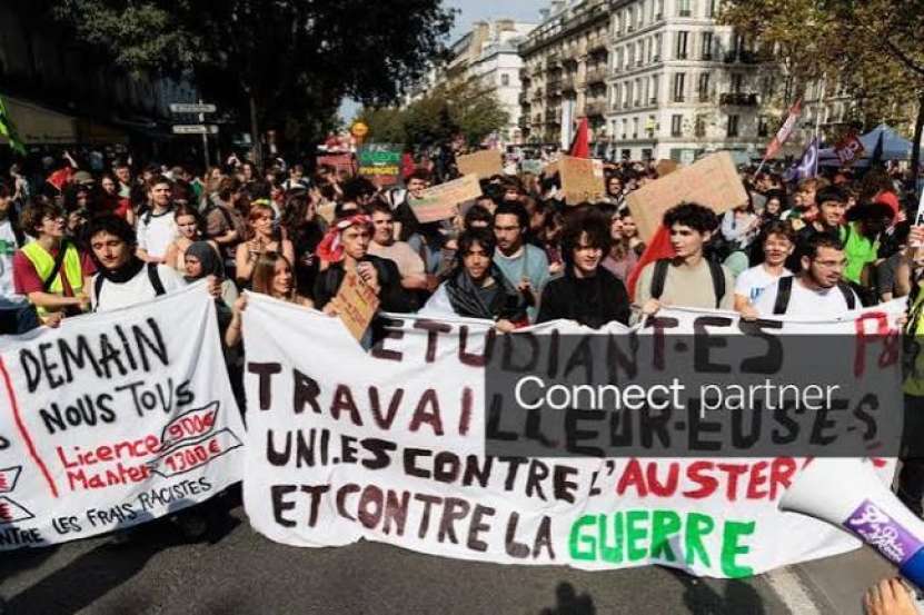 În Germania și Franța milioane de tineri liceeni și studenți sunt în grevă. Ei cer ca banii destinați Învățământului să nu fie luați de către guvernanți și dați pentru înarmarea Ucrainei