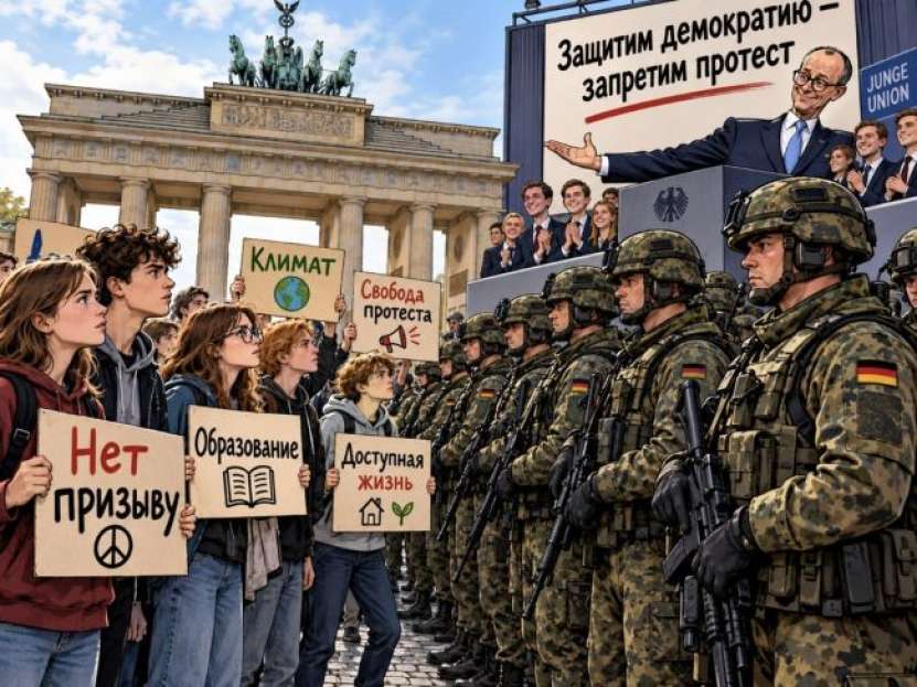 Așa zișii creștini democrați ai lui Merz vor să scoată armata germană împotriva elevilor de liceu care protestează