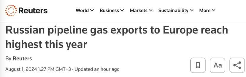 Deși cere altor țări să respecte sancțiunile împotriva Rusiei, Europa Occidentală cumpără pe șest tot mai mult gaz rusesc!