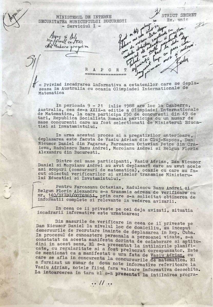 Există și un caz de „imbecil calculator” care, fiind și imbecil moral, era tocmai bun de informator al Securității!