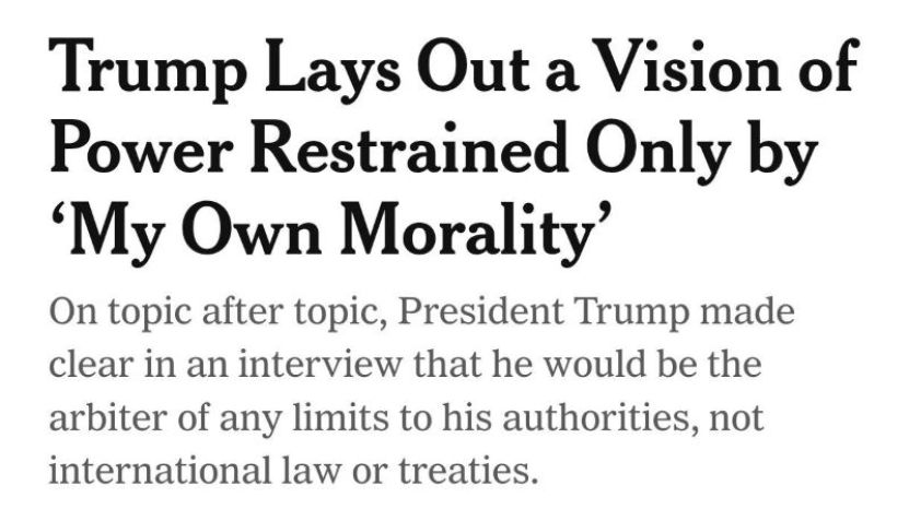 Încă o dovadă clară de paranoia gen Hitler: „Nu am nevoie de dreptul international, îmi ajunge propria mea moralitate!”