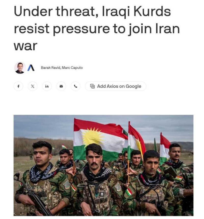 Kurzii din Irak rămân neutri în privința războiului din Iran, deoarece nu au încredere în americani
