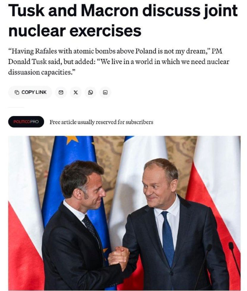 Polonia se joacă cu focul de-a războiul nuclear împotriva Rusiei