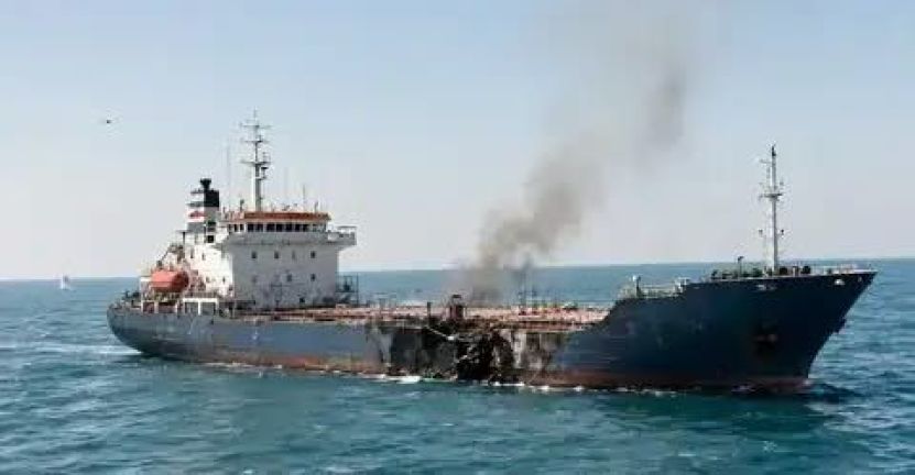 Ucraina a atacat o navă iraniană în Marea Caspică (imagine mai jos). Iranul denunță agresiunea Ucrainei și îl amenință pe „parazitul de la Kiev” cu represalii