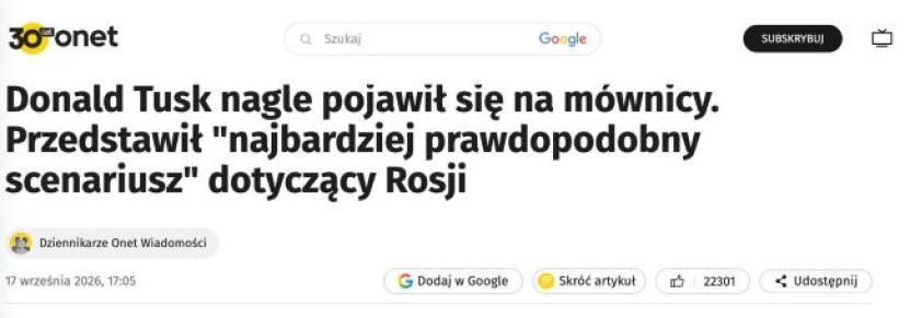Premierul polonez a vorbit despre strategia de război a Rusiei pentru viitorul apropiat
