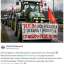 Un fermier polonez a pus pe tractor un afiș, prin care îi cere lui Putin să... rezolve ...